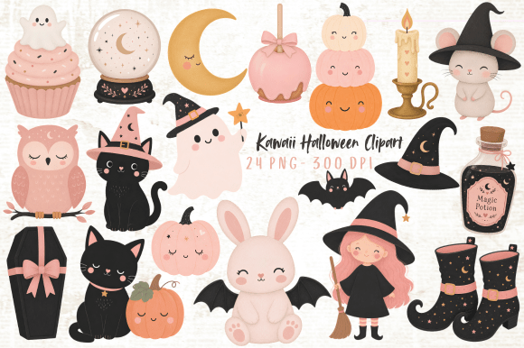 Download Kawaii Halloween Clipart PNG - Halloween clipart Collection
