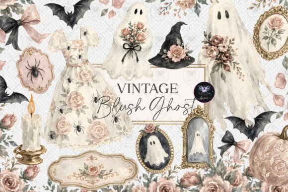 Download Vintage Ghost Halloween Clipart - Premium Resources