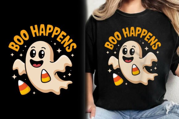 Download Boo Happens Halloween Ghost Shirt Design - T shirt design Collection