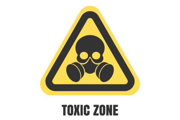 Download Toxic Zone Yellow Label. Danger Alert St - Alert Collection