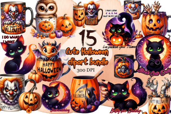 Download Cute Halloween Clipart Watercolor - Halloween clipart Collection